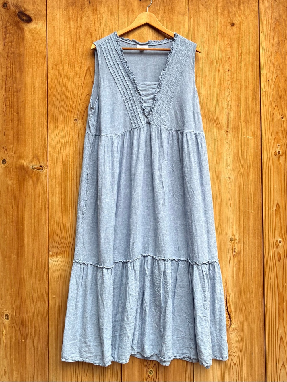 J. Jill Light Blue Linen Dress Sz 2X